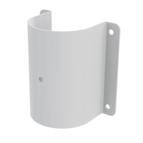 Скоба монтажная (белая) для круглой трубы, для крепления кронштейна к стене