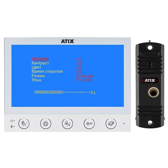 AT-I-K700CT White комплект аналоговой домофонии ATIX, ТОРУС
