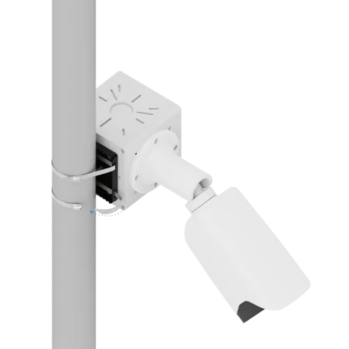 Крепление адаптера к столбу