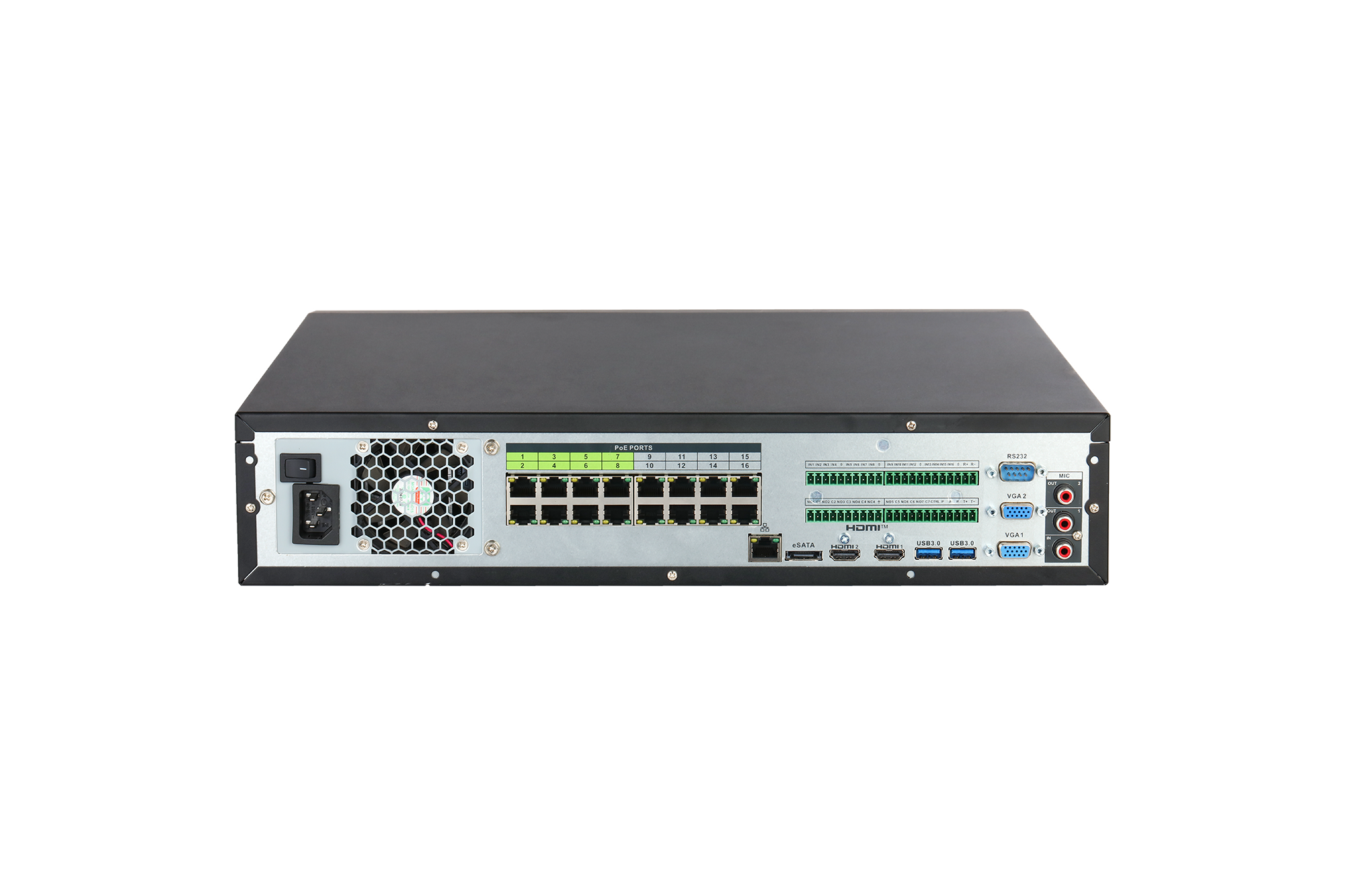 Задняя панель DHI-NVR5832-16P-XI/Pro Dahua